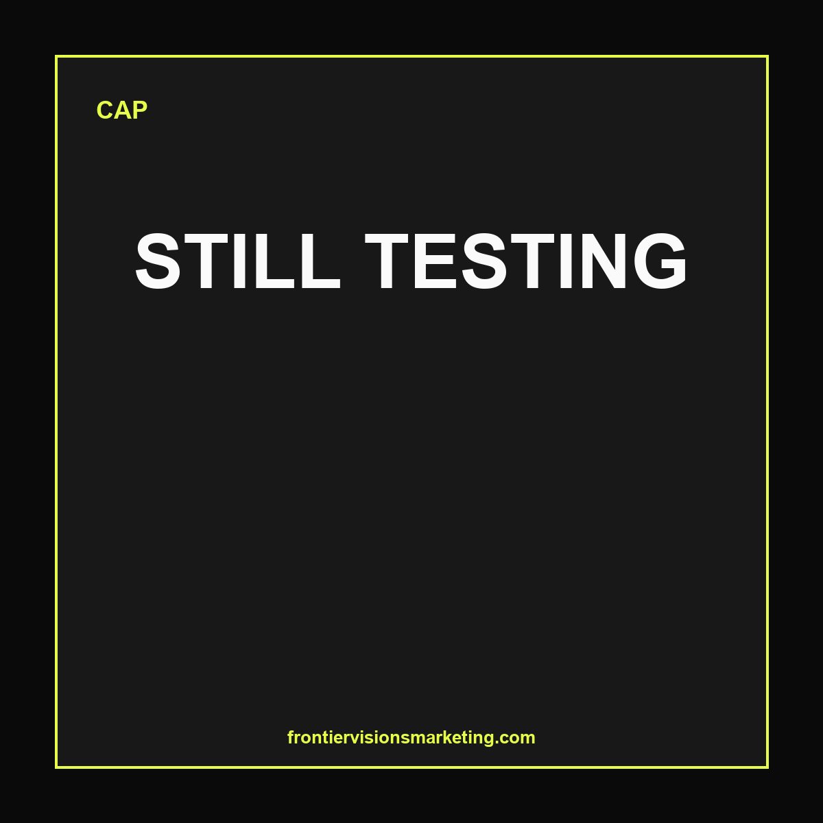 STILL TESTING — Dad Hat